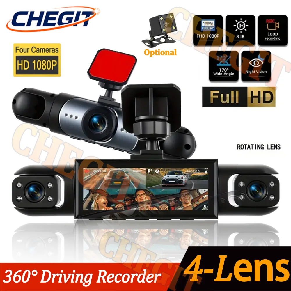 NEW 360° Car Camera 1080P Dash - Panoramic Dash Cam 360 ulasan dan harga