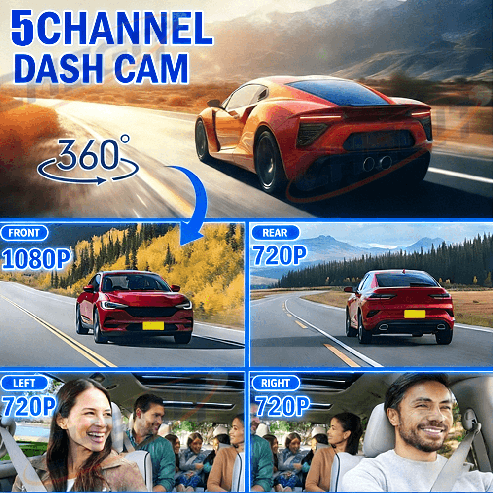 2026 NEW 3/5Camera Car DVR 108 - Panoramic Dash Cam 360 ulasan dan harga