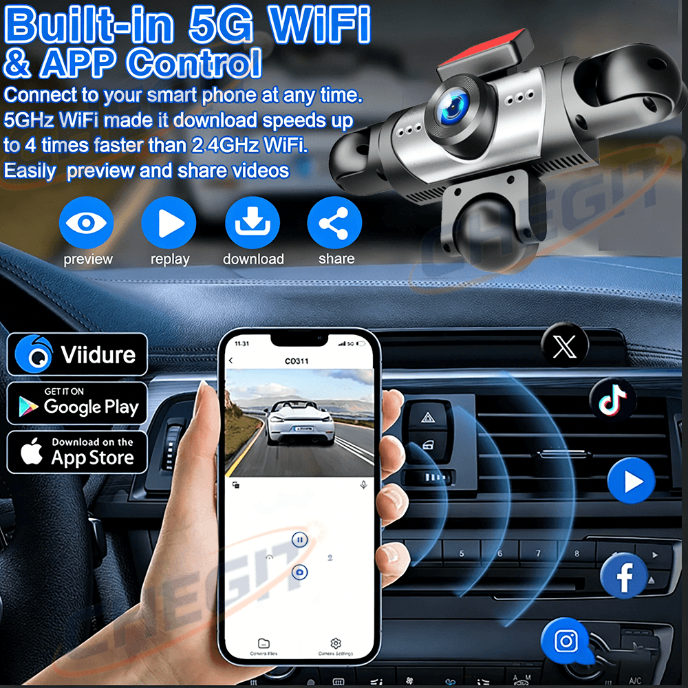 2026 NEW 3/5Camera Car DVR 108 - Panoramic Dash Cam 360 ulasan dan harga
