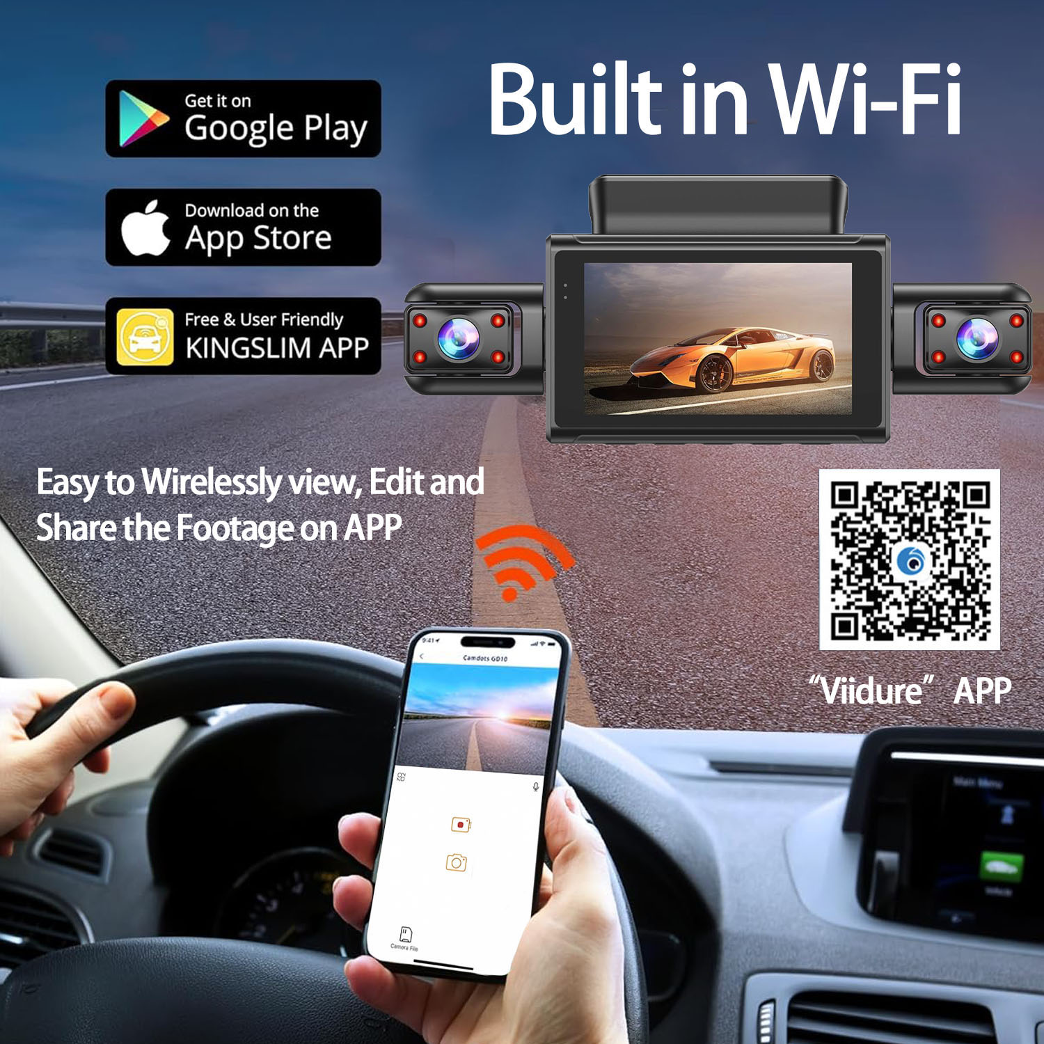 360 Degree 4 Cameras Dash Cam  - Panoramic Dash Cam 360 ulasan dan harga