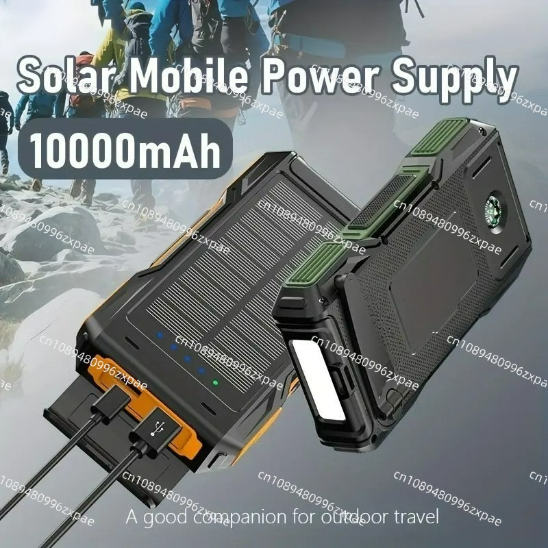 Solar Power Bank 10000mAh Hand - Solar Powered Charger ulasan dan harga