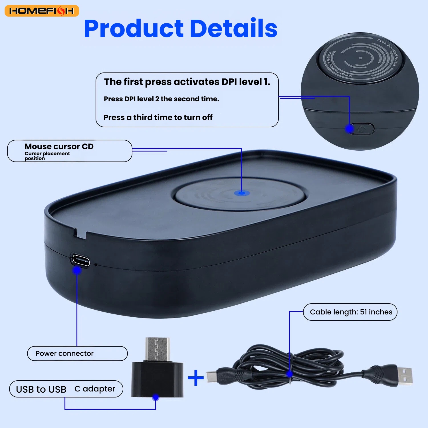 Undetectable Mouse Jiggler 5V  - Auto Mouse Mover ulasan dan harga
