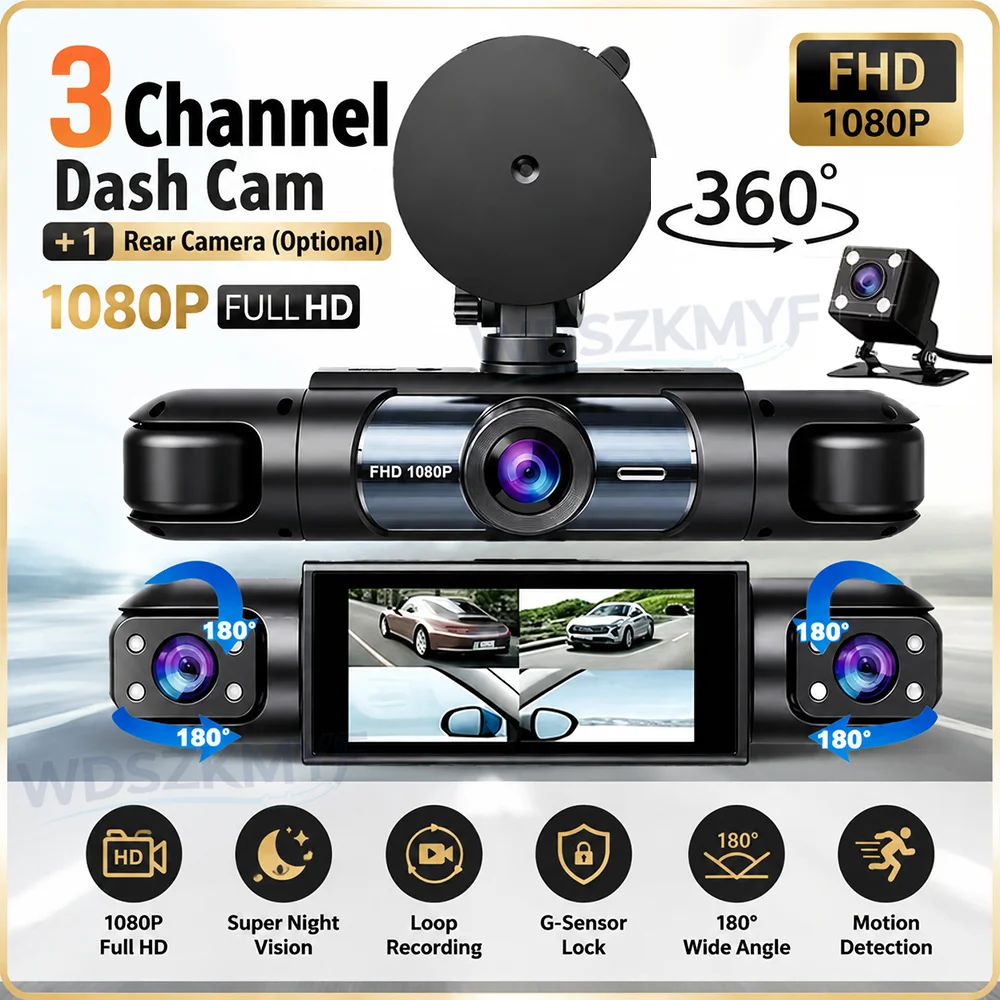 HD 1080P 3/4H 360° Panoramic D - Panoramic Dash Cam 360 ulasan dan harga