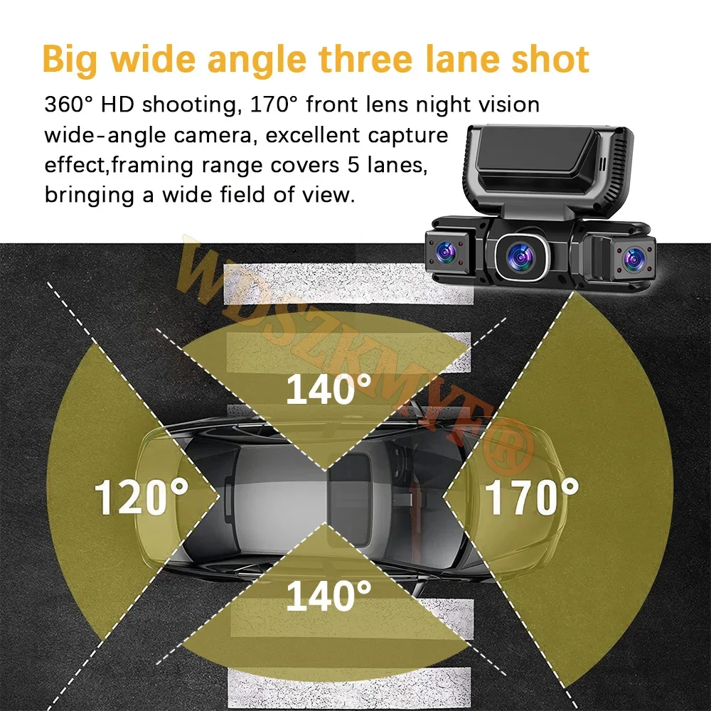 360 Degrees 4 Camera Front Lef - Panoramic Dash Cam 360 ulasan dan harga